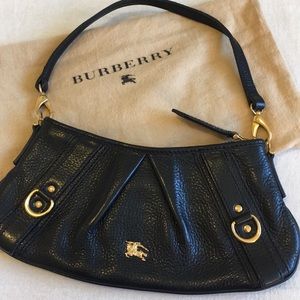 Burberry leather clutch